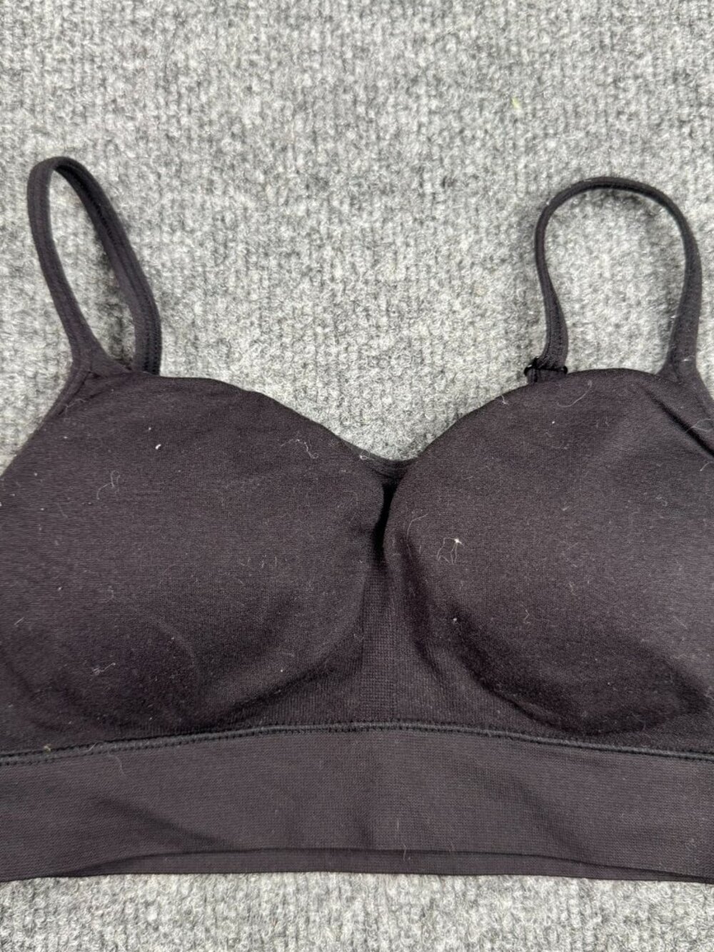Jockey Women's Black Wireless Padded Bralette Comfort Lounge Bra Size Small